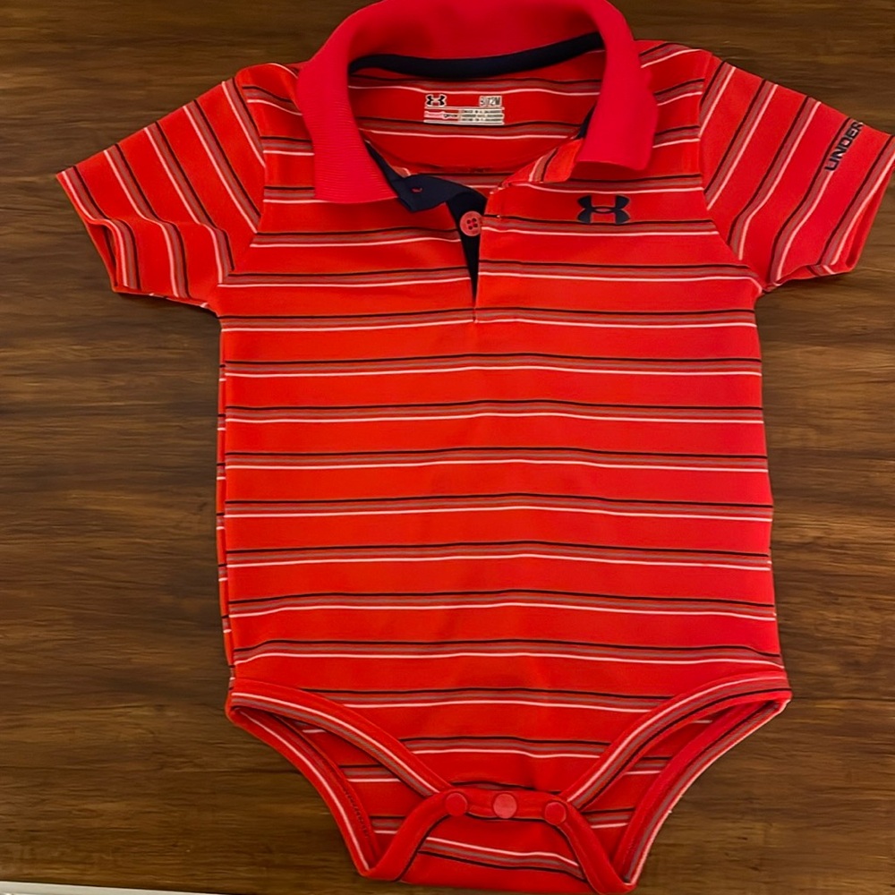 Under Armour 9/12 stripped shirt